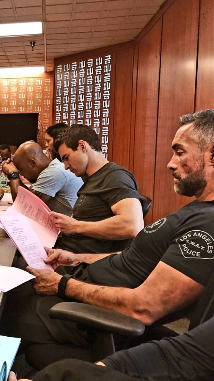 Special operations team briefing before a mission